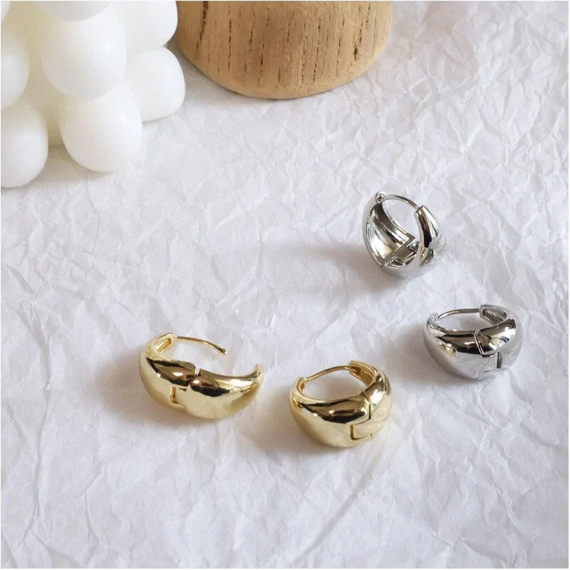 Trendy Stainless Steel Hoop Earrings 3