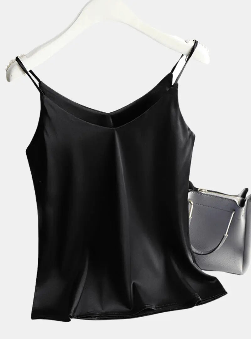 Creative Styling with Satin Tank Top  04