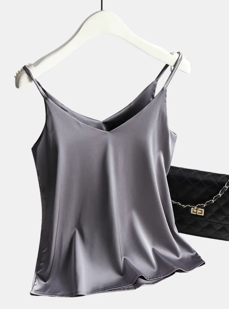 Creative Styling with Satin Tank Top 09