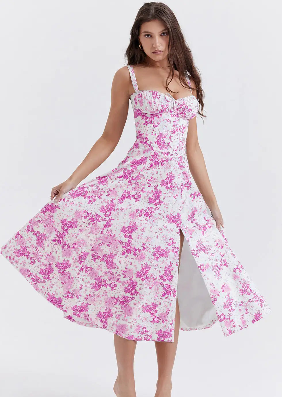 Mariah Floral Dress Elegance Meets Effortless Charm! front 2